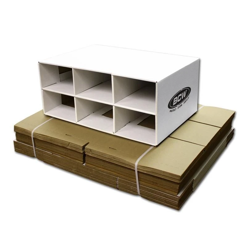 BCW Shoe Box House Cardboard Storage Box - 6 Spaces 1 BCW Shoe Box House Cardboard Storage Box - 6 Spaces