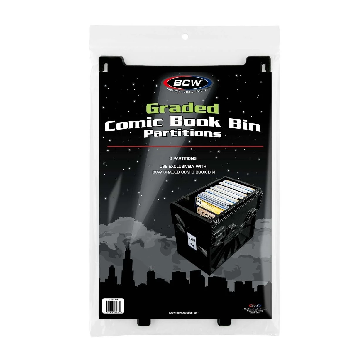 BCW Graded Comic Book Bin Partition (3ct) 1 BCW Graded Comic Book Bin Partition (3ct)