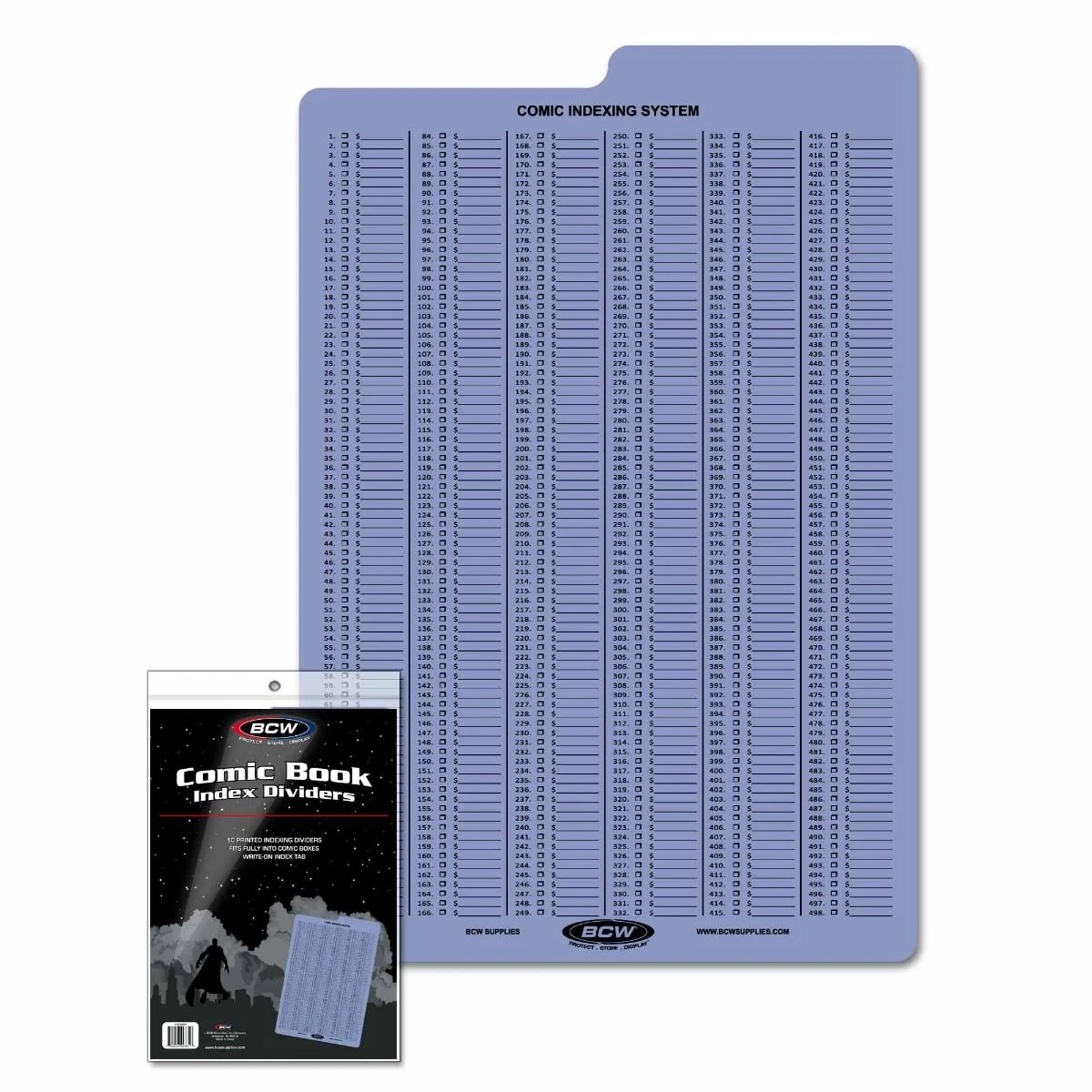 BCW Comic Book Box Dividers - Indexing (10ct) 1 BCW Comic Book Box Dividers - Indexing (10ct)