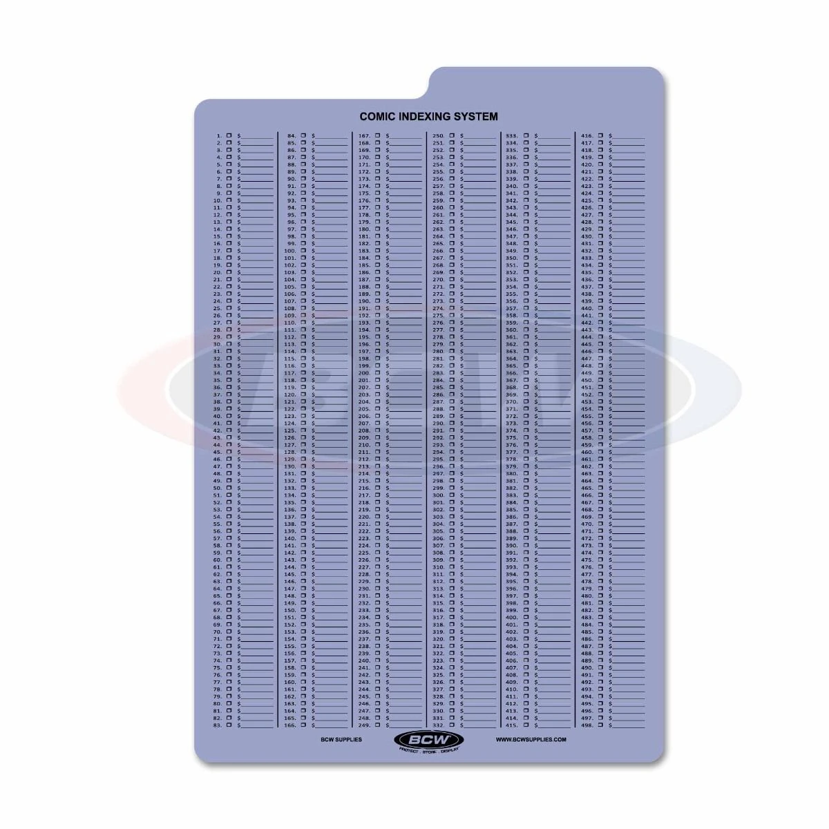 BCW Comic Book Box Dividers - Indexing (10ct) 2 BCW Comic Book Box Dividers - Indexing (10ct) - Image 2