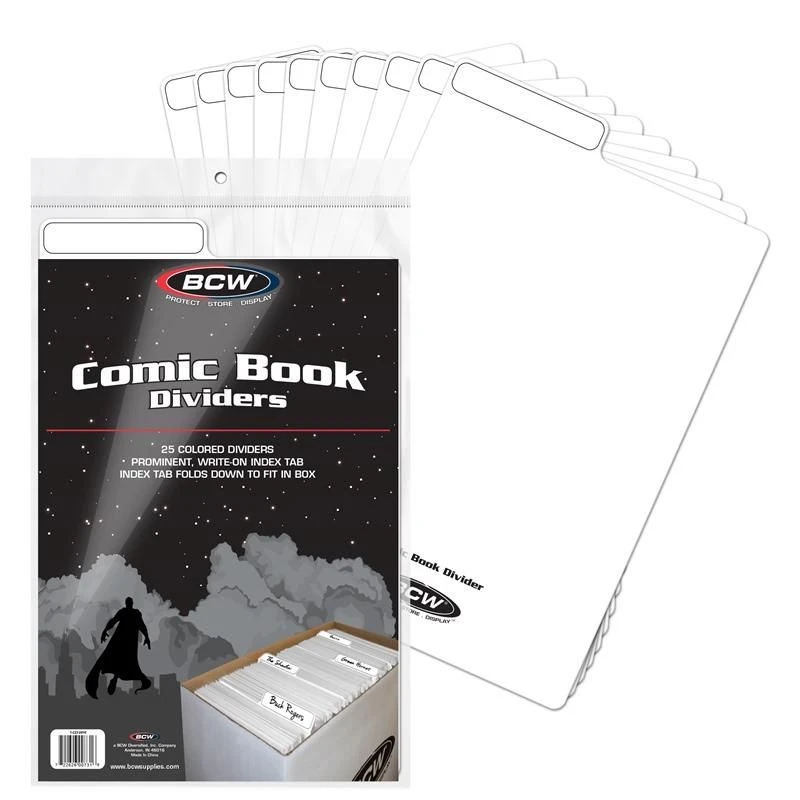 BCW Comic Book Box Dividers - White (25ct) 1 BCW Comic Book Box Dividers - White (25ct)