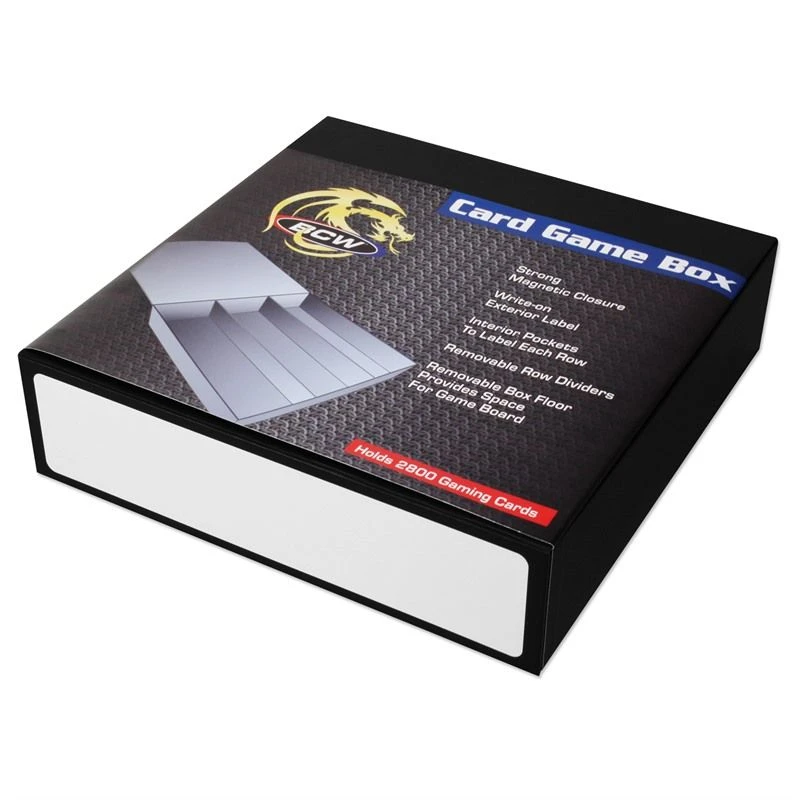 BCW Gaming Magnetic Closure 3-Row Card Storage Box 3 BCW Gaming Magnetic Closure 3-Row Card Storage Box - Image 3