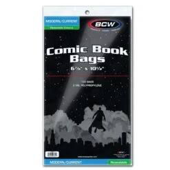 BCW Resealable Current/Modern Comic Bags (100ct) 5 BCW Resealable Current/Modern Comic Bags (100ct) -Card Game Store 1 cur template cur r 1