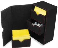 BCW Deck Vault LX 200 - CCG Card Storage Case - Black