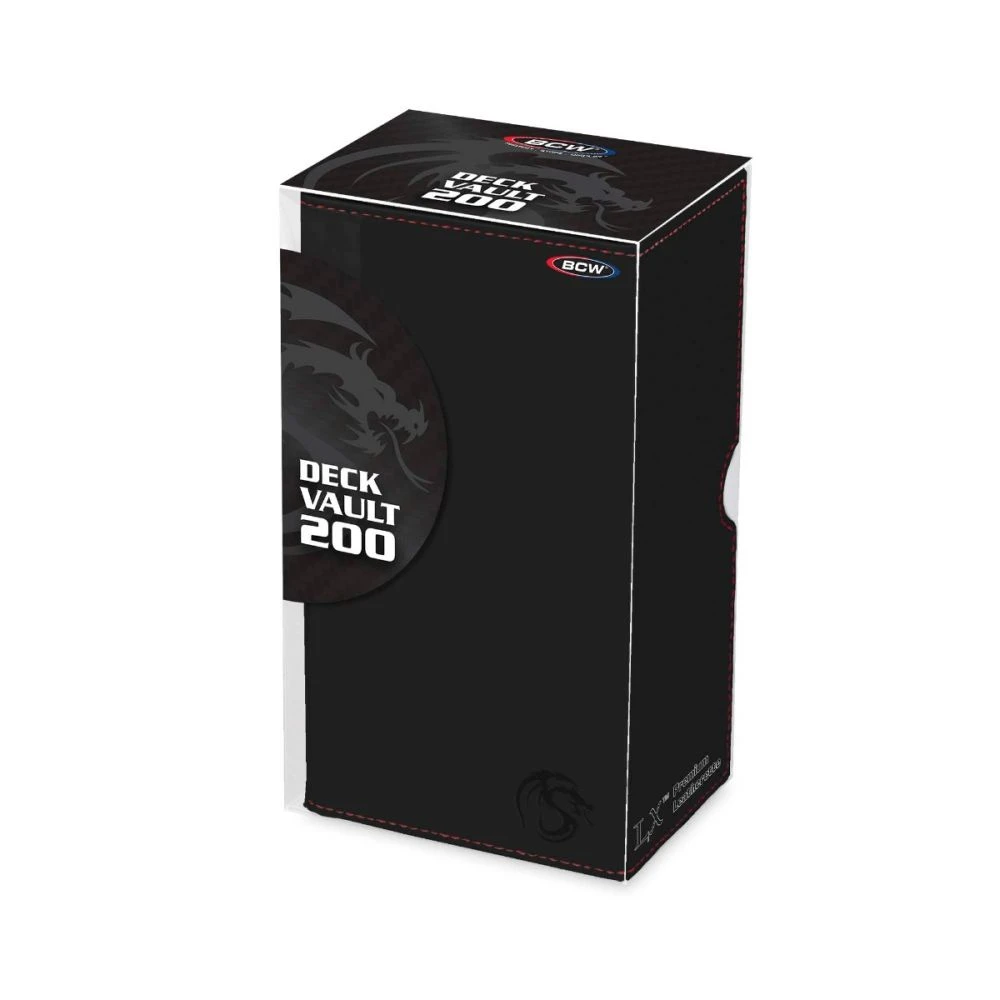 BCW Deck Vault LX 200 - CCG Card Storage Case - Black 2 BCW Deck Vault LX 200 - CCG Card Storage Case - Black - Image 2