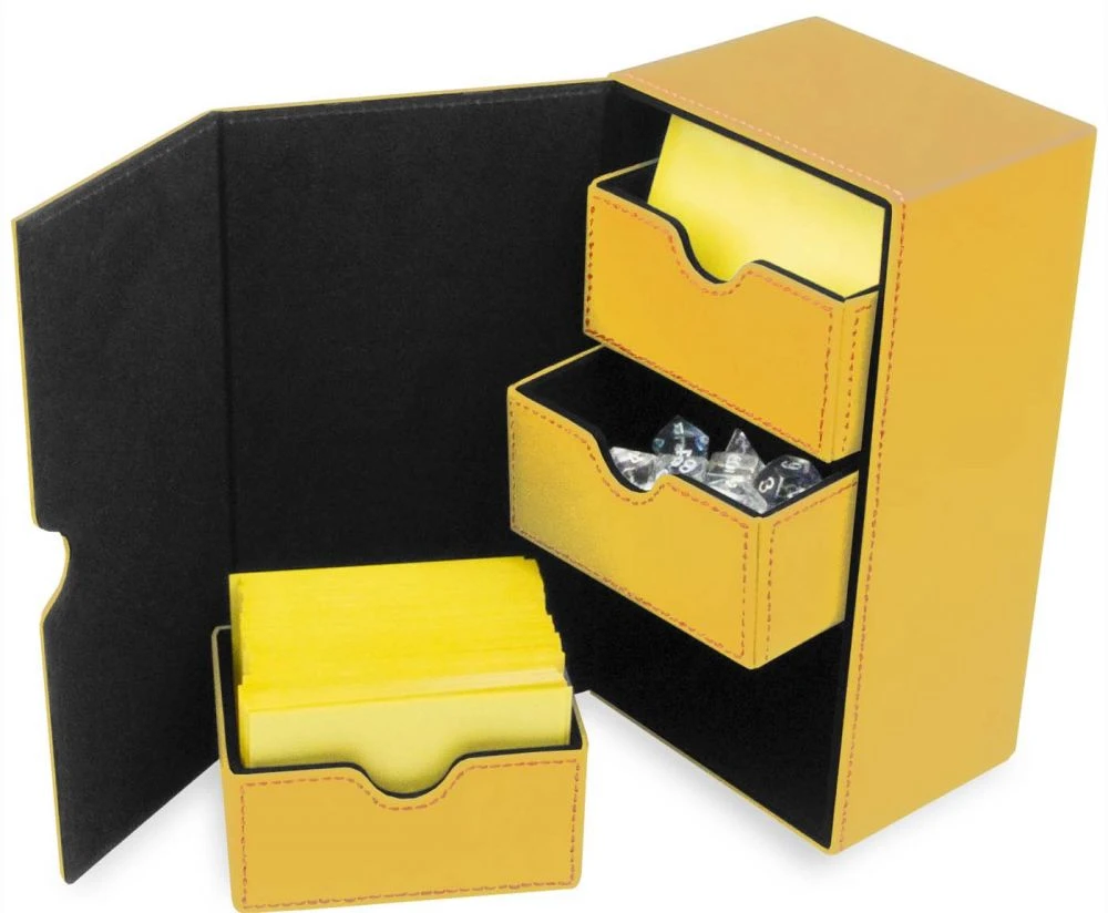 BCW Deck Vault LX 200 - CCG Card Storage Case - Yellow 1 BCW Deck Vault LX 200 - CCG Card Storage Case - Yellow