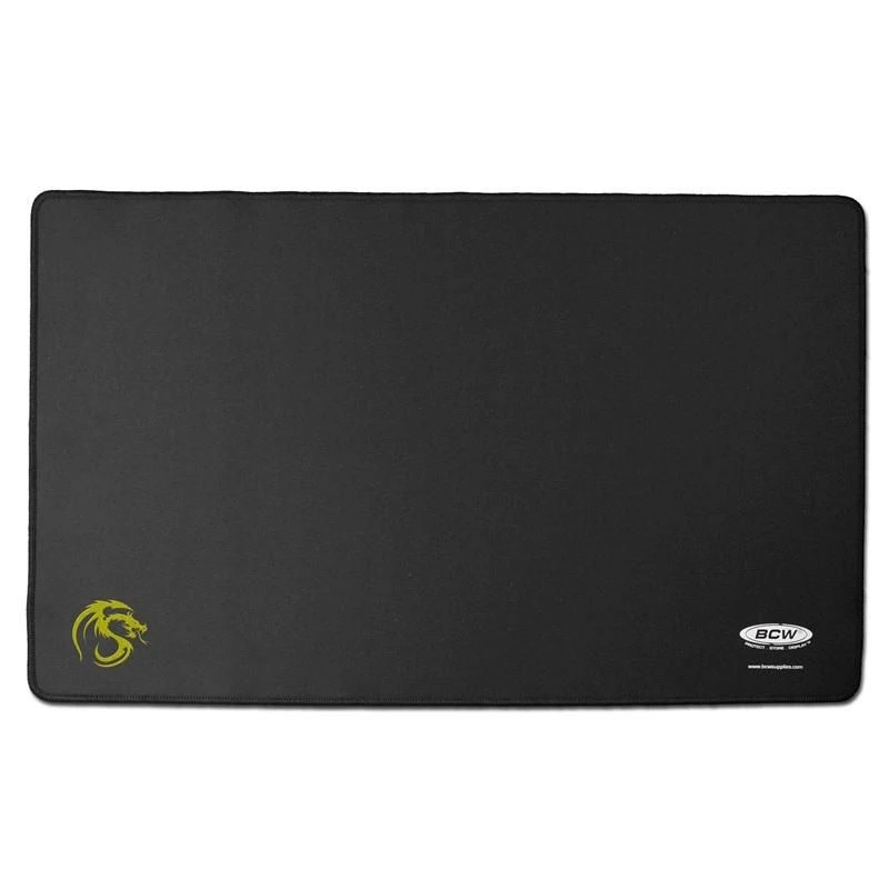 BCW Gaming Playmat W/ Stiched Edging - Black 1 BCW Gaming Playmat W/ Stiched Edging - Black