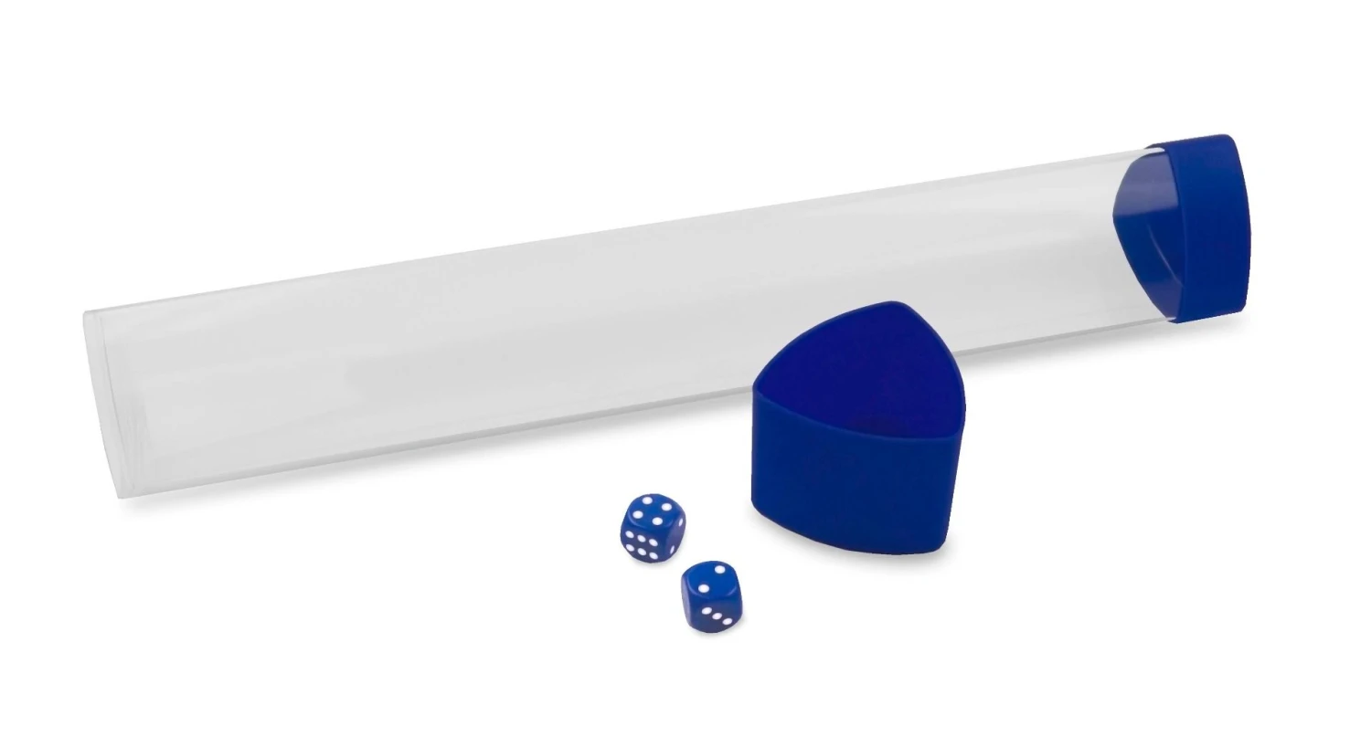 BCW Gaming Playmat Tube W/ Dice Cap - Blue 1 BCW Gaming Playmat Tube W/ Dice Cap - Blue