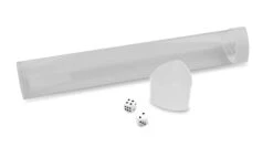 BCW Gaming Playmat Tube W/ Dice Cap - White