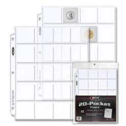 BCW Pro 20-Pocket Coin Pages (20ct)