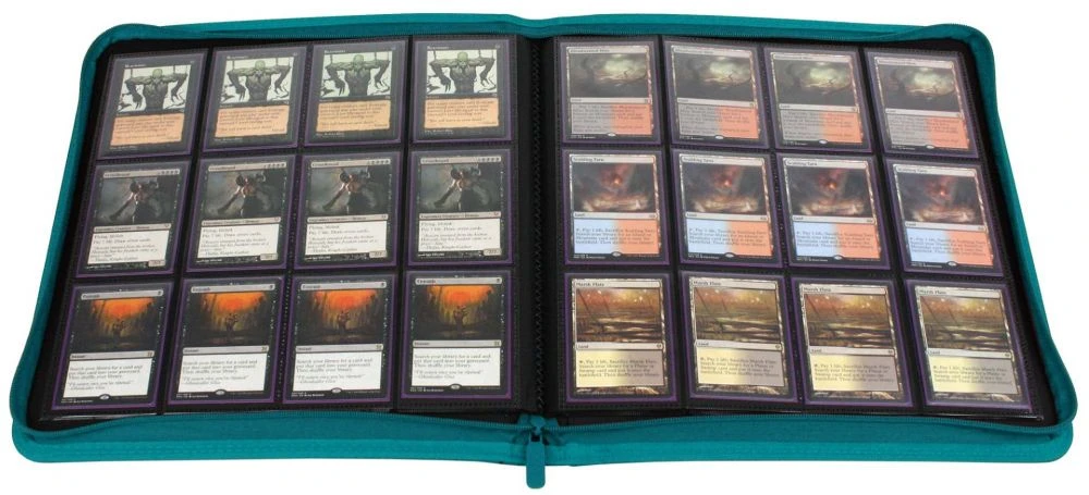 BCW Z-Folio 12-Pocket LX Album Binder - Teal 2 BCW Z-Folio 12-Pocket LX Album Binder - Teal - Image 2