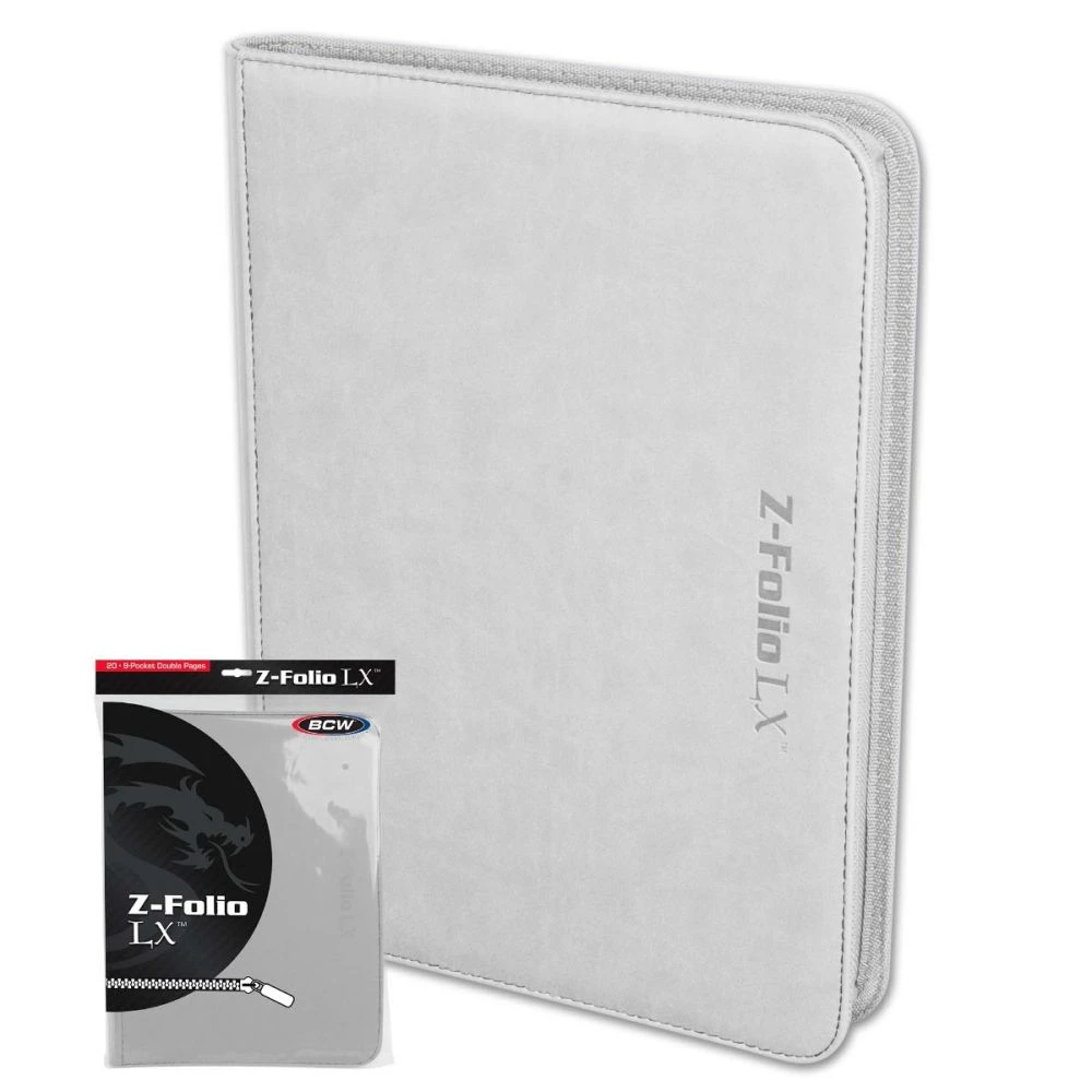 BCW Z-Folio 9-Pocket LX Album Binder - White 1 BCW Z-Folio 9-Pocket LX Album Binder - White