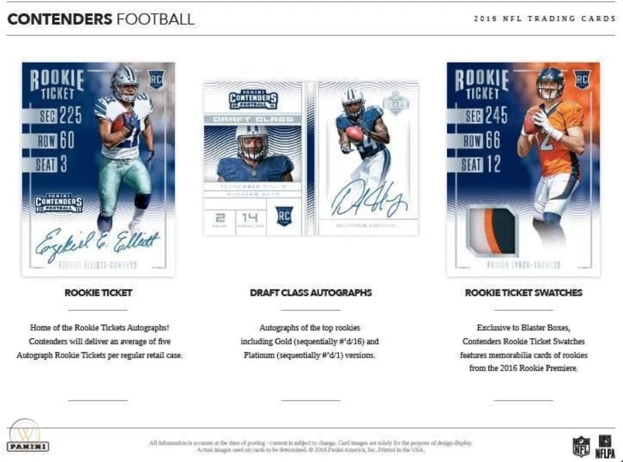 2016 Panini Contenders NFL Football - Cello/Fat/Value Pack 2 2016 Panini Contenders NFL Football - Cello/Fat/Value Pack - Image 2