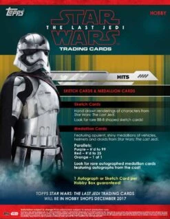 Topps Star Wars The Last Jedi (2017) - Hobby Box -Card Game Store 2017 star wars last jedi 4