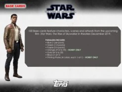Topps Star Wars The Rise Of Skywalker (2019) - Hobby Box 17 Topps Star Wars The Rise Of Skywalker (2019) - Hobby Box -Card Game Store 2019 topps sw rise of skywalker 2
