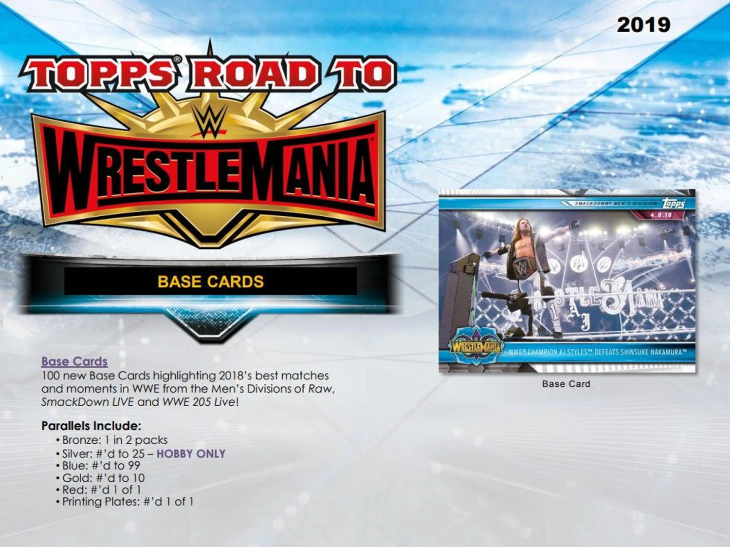 2019 Topps WWE Road To WrestleMania - Hanger Box 2 2019 Topps WWE Road To WrestleMania - Hanger Box - Image 2