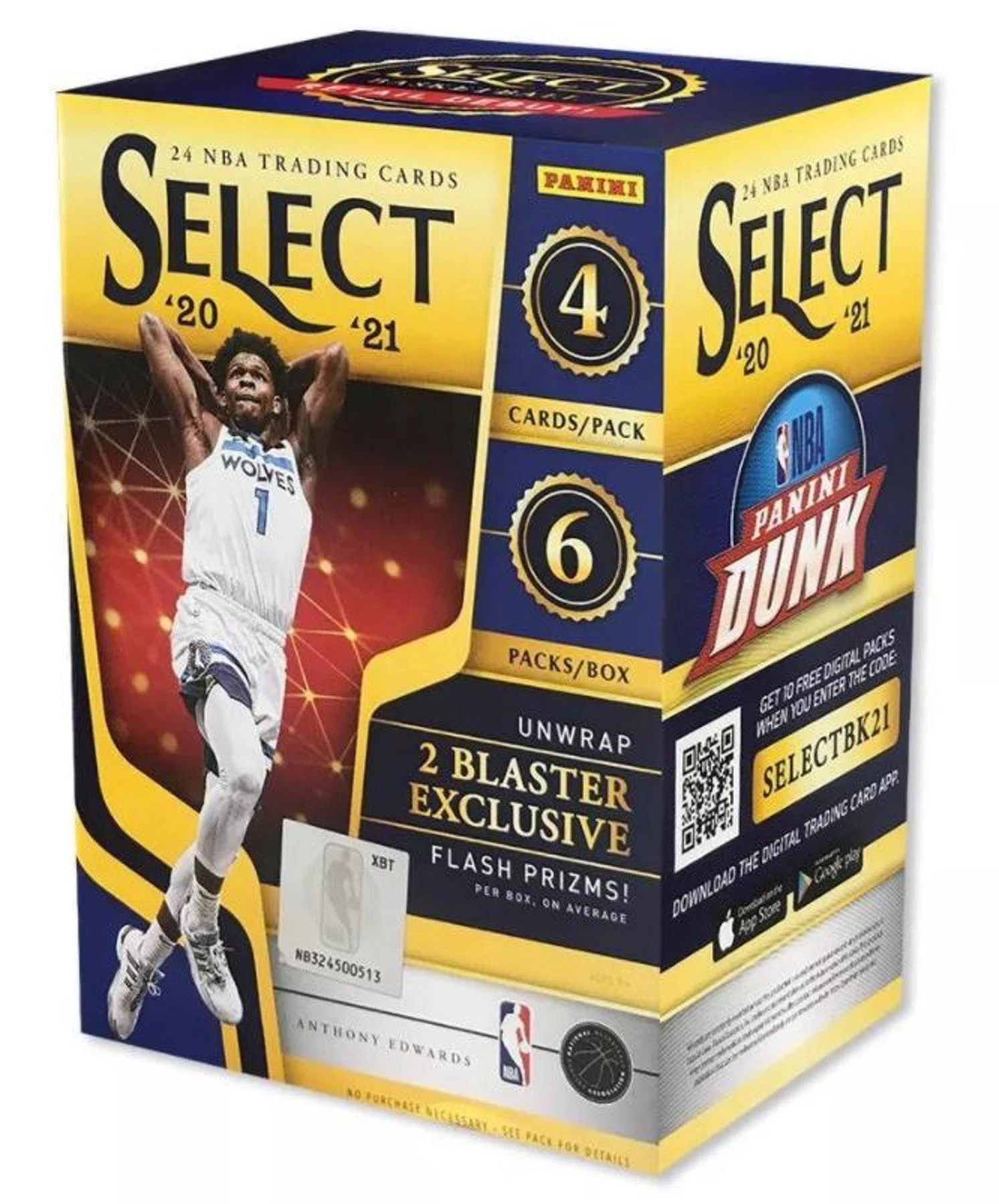 2020-21 Panini Select NBA Basketball Cards - Blaster Box 1 2020-21 Panini Select NBA Basketball Cards - Blaster Box