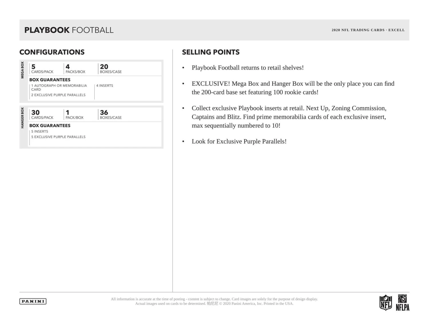 2020 Panini Playbook NFL Football Cards - Hanger Box (Purple) 7 2020 Panini Playbook NFL Football Cards - Hanger Box (Purple) - Image 7