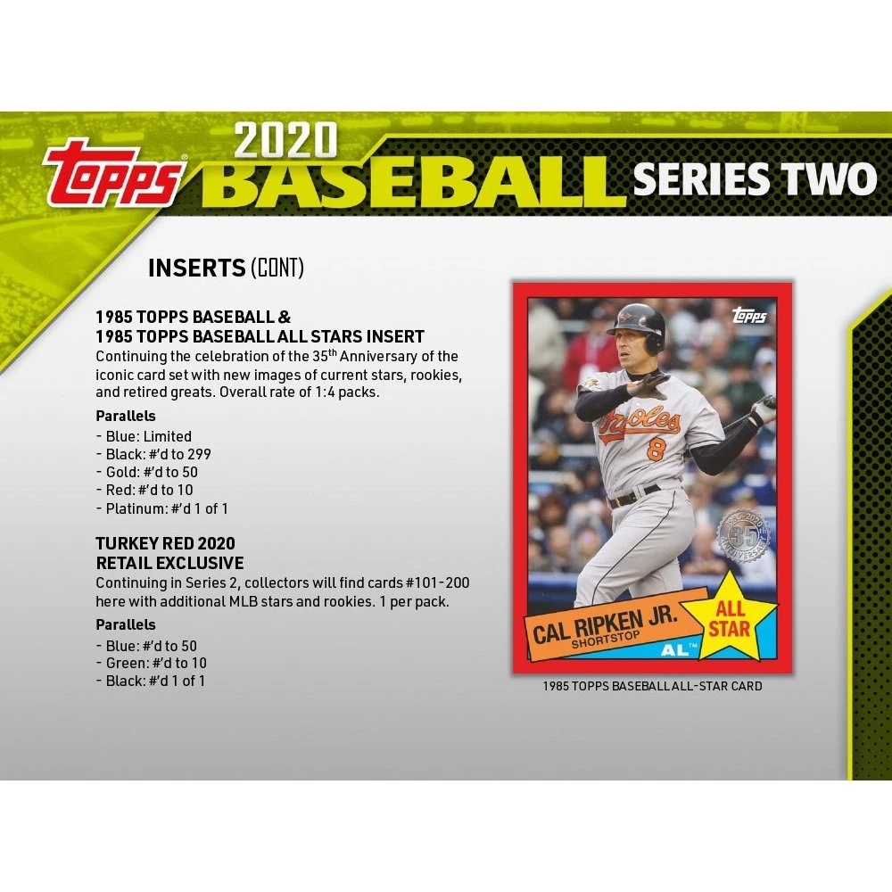 2020 Topps Series 2 MLB Baseball "Relic Box" - Blaster Box 6 2020 Topps Series 2 MLB Baseball "Relic Box" - Blaster Box - Image 6