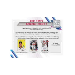 2021 Topps Series 1 MLB Baseball - Cello/Fat/Value Pack -Card Game Store 2021 Topps Series 1 Sales Sheet Retail 246306