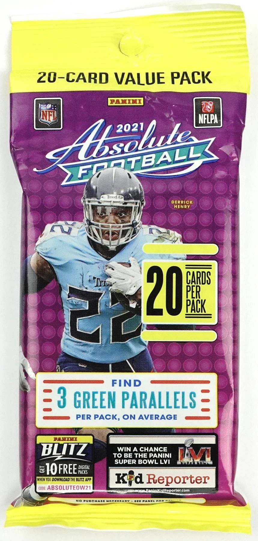 2021 Panini Absolute NFL Football - Cello/Fat/Value Pack 1 2021 Panini Absolute NFL Football - Cello/Fat/Value Pack