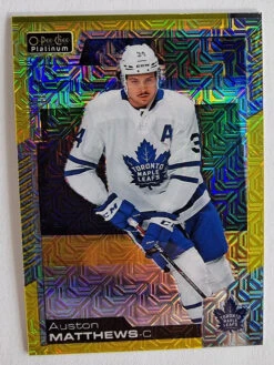 Auston Matthews 116/249 - 2020-21 Upper Deck O-Pee-Chee Platinum Yello Traxx #5
