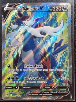 Hisuian Samurott V - Pokemon Astral Radiance Full Art Holo Foil Ultra Rare #176/189