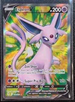 Espeon V - Pokemon Evolving Skies Full Art Holo Foil Ultra Rare #179/203