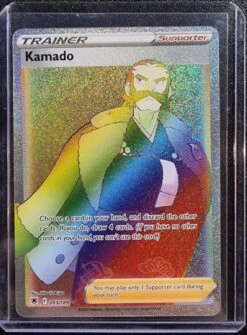 Kamado Trainer - Pokemon Astral Radiance Full Art Rainbow Holo Secret Rare #205/198