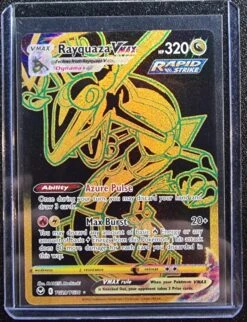 Rayquaza VMAX - Pokemon Silver Tempest Full Art Gold Secret Rare #TG29/TG30