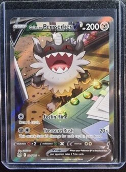 Galarian Perrserker V - Pokemon Lost Origin Full ALT Art Holo Ultra Rare #184/196