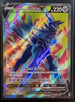 Origin Forme Dialga V - Pokemon Black Star Promo FULL ART Ultra Rare #SWSH255
