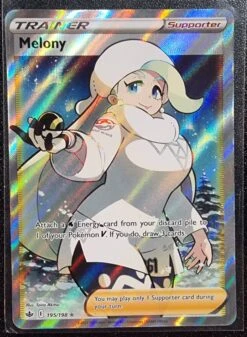 Melony Trainer - Pokemon Chilling Reign FULL ART Holo Foil Ultra Rare #195/198