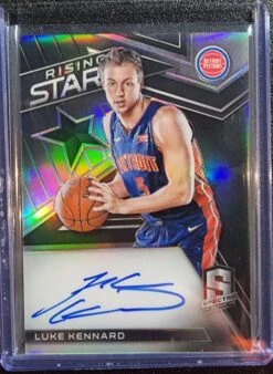 Luke Kennard RC #/199 - 2017-18 Panini Spectra Rising Stars HOLO Auto #RS-LKN
