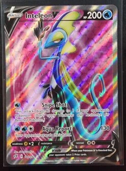 Inteleon V - Pokemon Rebel Clash FULL ART Holo Foil Ultra Rare #180/192