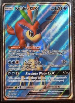 Keldeo GX - Pokemon Unified Minds Full Art Holo Foil Ultra Rare #219/236