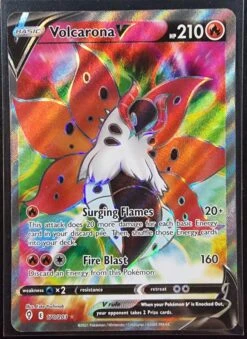 Volcarona V - Pokemon Evolving Skies FULL ART Holo Foil Ultra Rare #170/203
