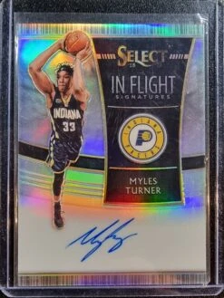 Myles Turner #/199 - 2018-19 Panini Select In Flight Signatures #IF-MTN