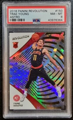 Trae Young RC - 2018-19 Panini Revolution ASTRO #150 PSA8