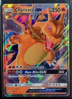 Charizard GX - Pokemon Sun & Moon Black Star Promo FULL ART Holo #SM211
