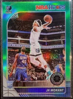 Ja Morant RC - 2019-20 Panini NBA Hoops Premium Stock GREEN PRIZM #259