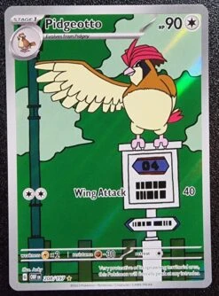 Pidgeotto - Pokemon Obsidian Flames FULL ART Illustration Rare #208/197