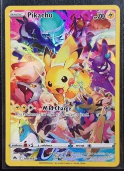 Pikachu - Pokemon Crown Zenith FULL ART Holo Foil Secret Rare #160/159