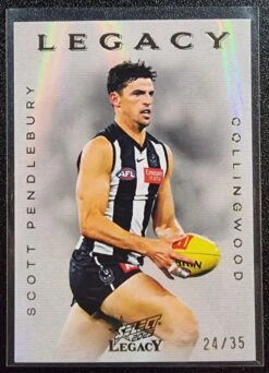 Scott Pendlebury - 2023 Select AFL Legacy Footy - LEGACY Insert #L4 - Serial #24/35