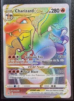 Charizard VSTAR - Pokemon Brilliant Stars FULL ART Rainbow Hyper Rare #174/172
