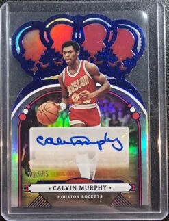 Calvin Murphy #/75 - 2022-23 Panini Crown Royale Crown Autographs BLUE #CA-CMY