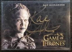 Kae Alexander As "Leaf" - 2022 Rittenhouse Game Of Thrones Gold Ink Autograph