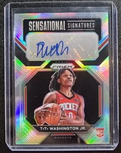 TyTy Washington Jr. RC - 2022-23 Panini Prizm NBA Sensational Signatures SILVER HOLO