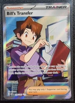 Bill's Transfer Trainer - Pokemon 151 Full Art Holo Foil Secret Rare #194/165