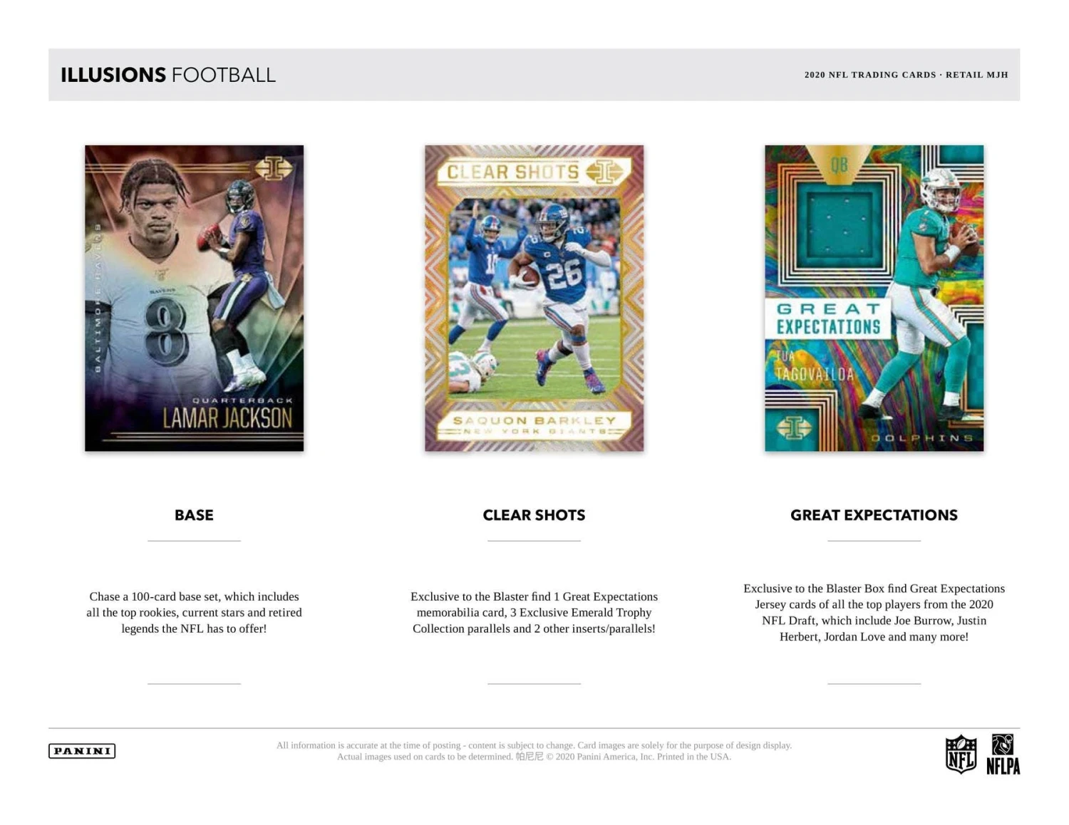 2020 Panini Illusions NFL Football - Blaster Box 3 2020 Panini Illusions NFL Football - Blaster Box - Image 3